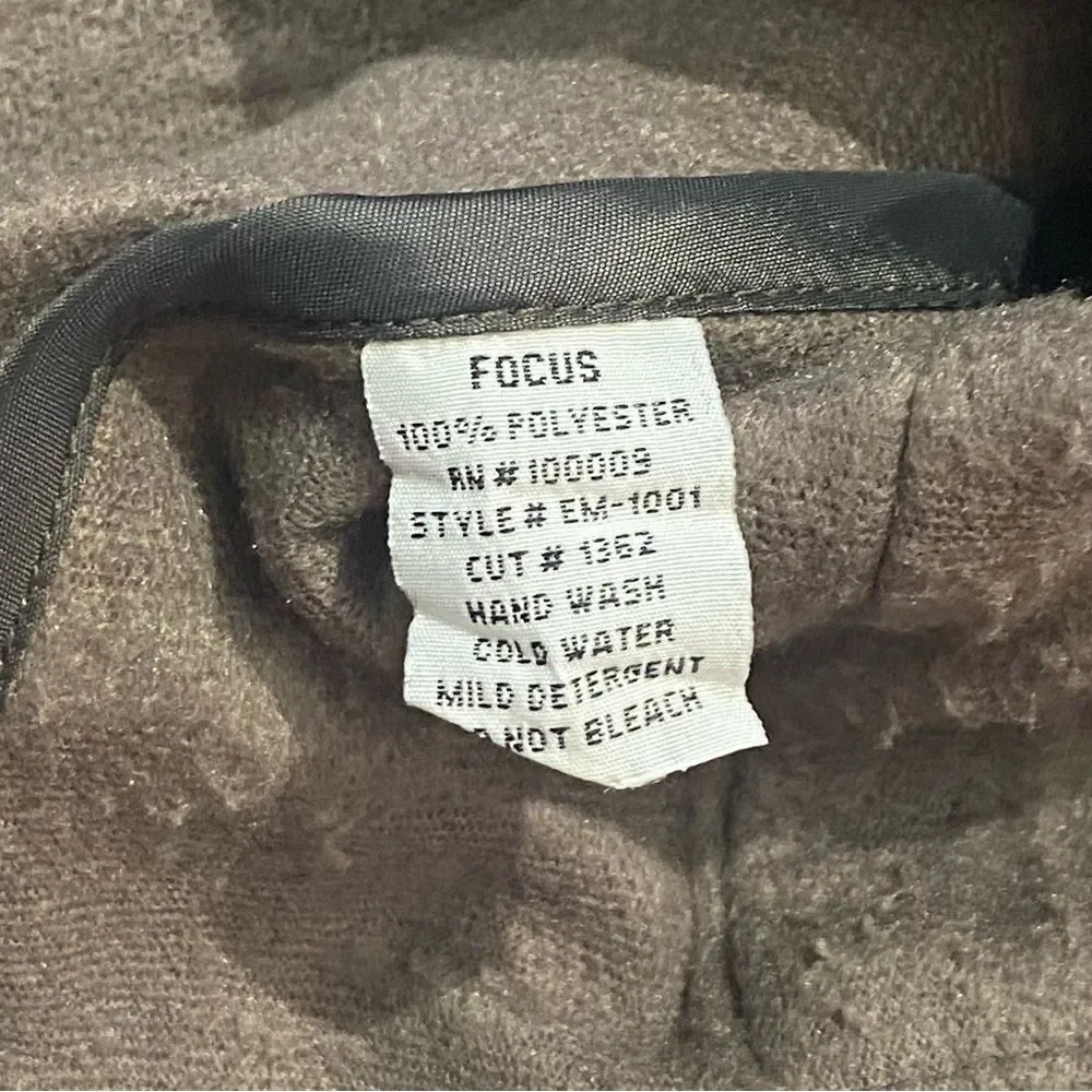 Focus Textured Tapestry Button Down Collared Jacket/Blazer Women's Size Small